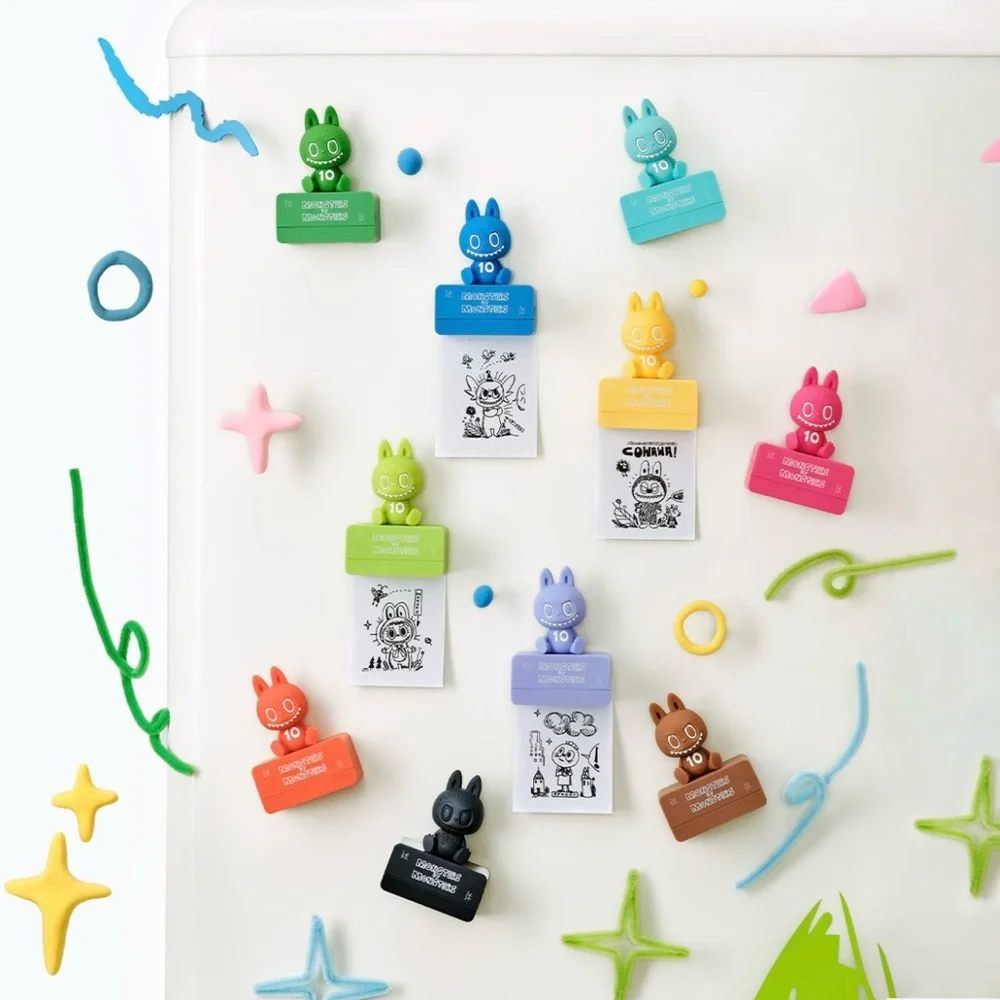 Pop Mart The Monsters 10th Anniversary Fridge Magnet | Rolling Stamp - Pippo